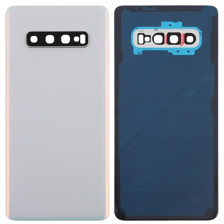 COVER POSTERIORE PER SAMSUNG GALAXY S10 PLUS S10+ G975F BIANCO PRISMA