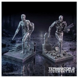 Nemesis Now 117053 Terminator T-1000 Vs T-800 Bookends