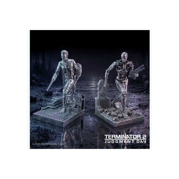 Nemesis Now 117053 Terminator T-1000 Vs T-800 Bookends