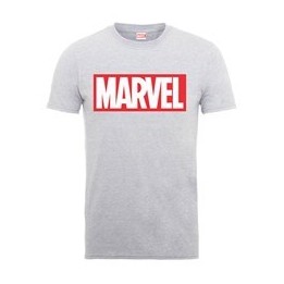 MARVEL LOGO T-shirt S grigia