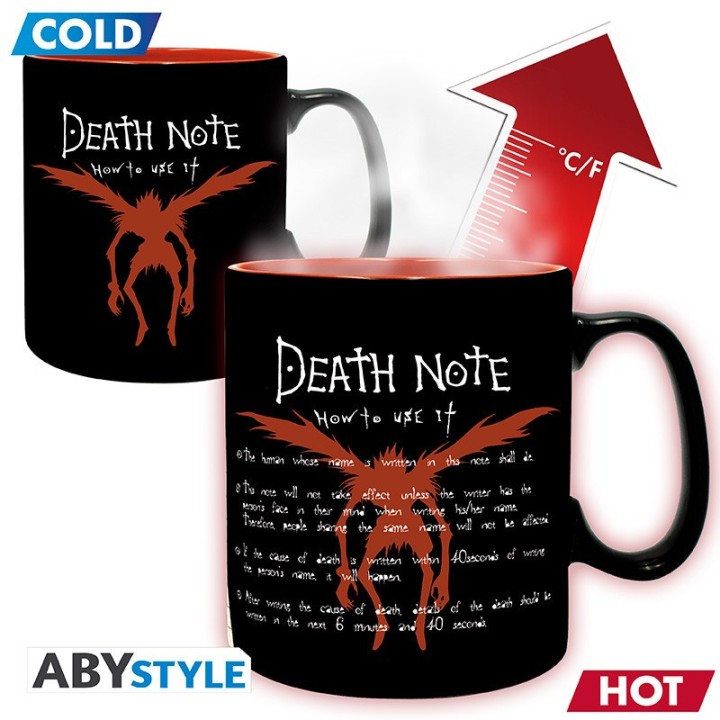 ABYSTYLE DEATH NOTE - Tazza termosensibile 460 ml: "L & Light"