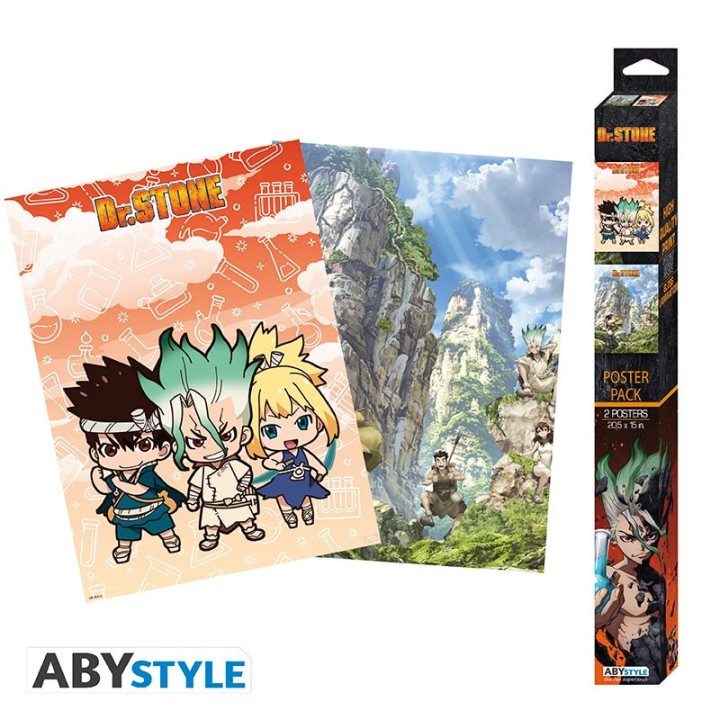 ABYSTYLE DR STONE - Set 2 Poster: "Artworks" (52x38)