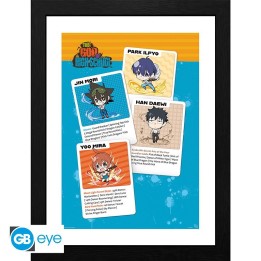 ABYSTYLE THE GOD OF HIGH SCHOOL - Poster incorniciato: "Chibi Cards"