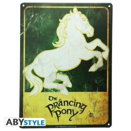 ABYSTYLE IL SIGNORE DELI ANELLI - Targa in metallo: "Prancing Pony"