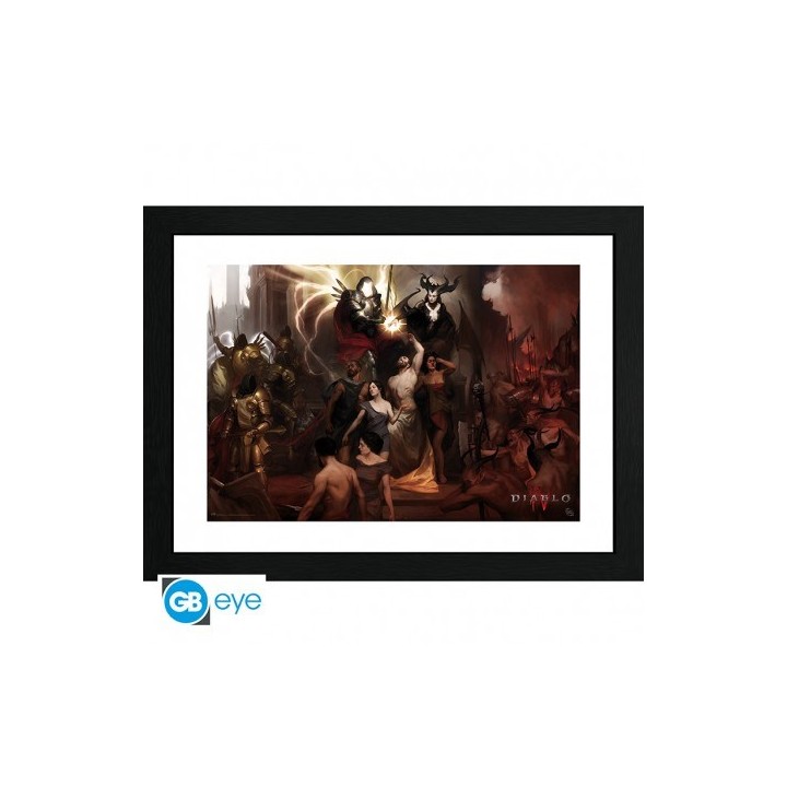 ABYSTYLE DIABLO - Poster incorniciato: "Diablo IV - Nephalems " (30x40)