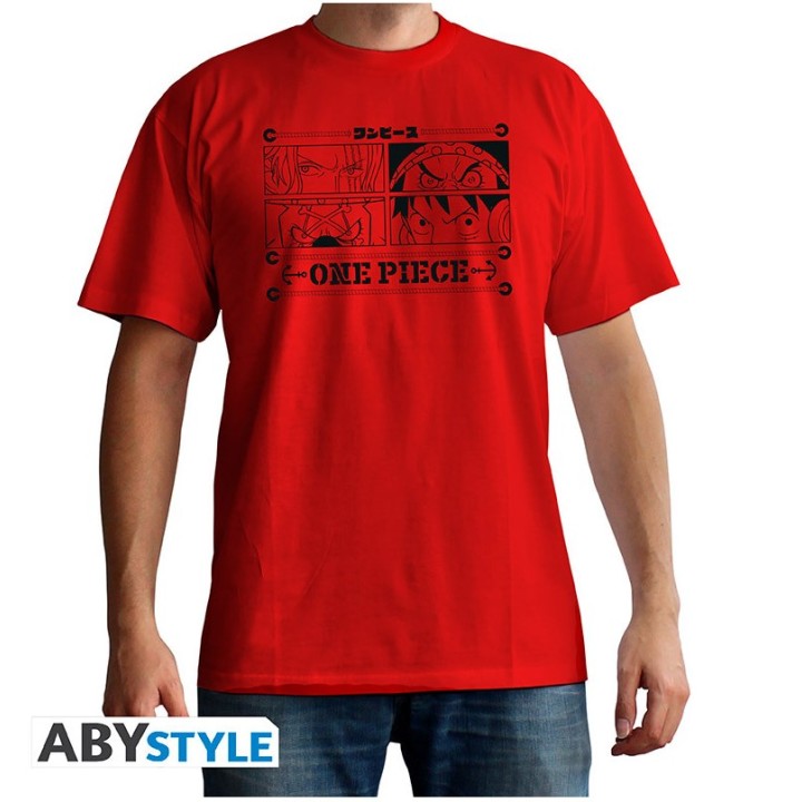 ONE PIECE - Tshirt unisex red - 4 Emperors* Large - Unisex T-shirts