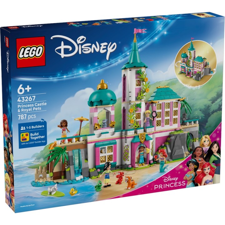 LEGO 43267 DISNEY - Castello della Principessa e animali reali