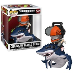 FUNKO POP Ride Animation: Chainsaw Man - 147 Chainsaw Man & Beam