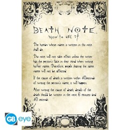 ABYSTYLE DEATH NOTE - Poster grande: "Rules" (91.5x61)