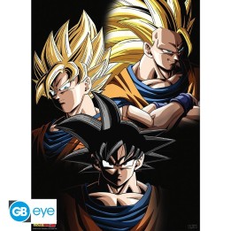 ABYSTYLE DRAGON BALL - Poster piccolo: "Goku transformations" (52x38)