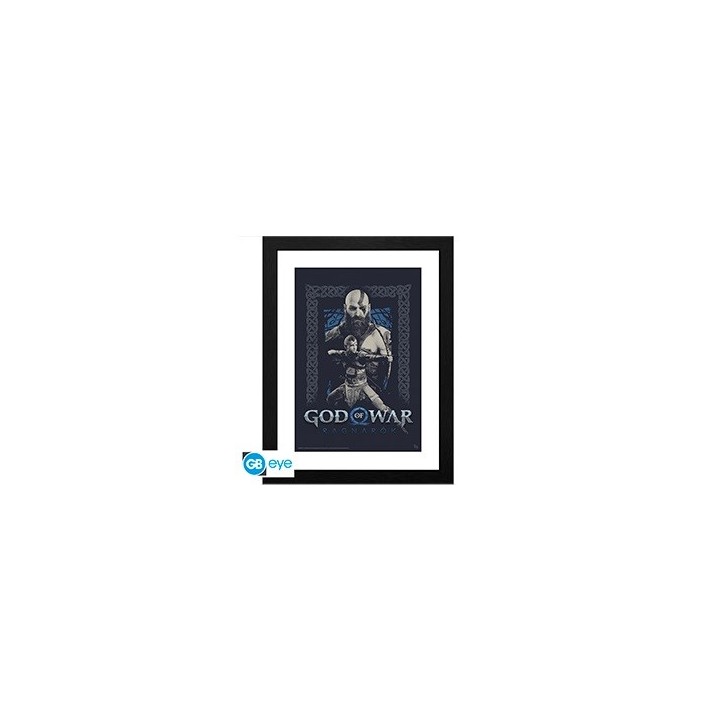 ABYSTYLE GOD OF WAR - Poster incorniciato: "Kratos and Atreus" (30x40)