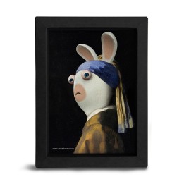ABYSTYLE RAVING RABBIDS- Poster incorniciato: Happy Mix - "Girl Pearl Earring"