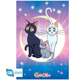 ABYSTYLE SAILOR MOON - Poster Maxi 91.5x61 :" Luna, Artemis & Diana"