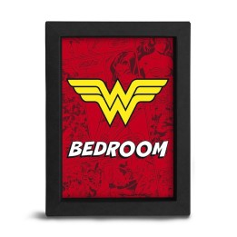 ABYSTYLE WONDER WOMAN - Stampa- cornice nera 15x20 : "WW BEDROOM"