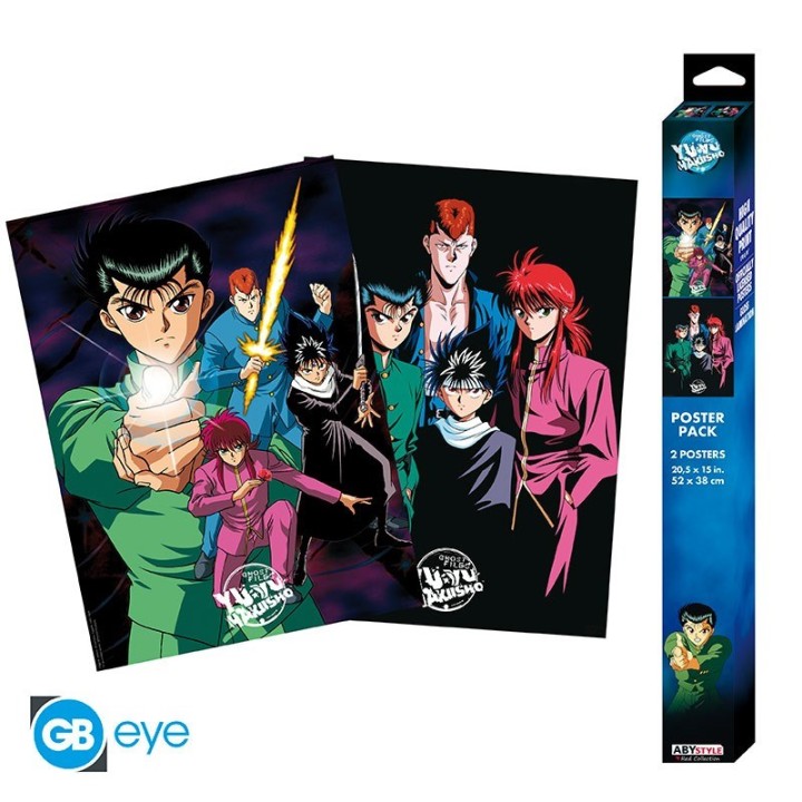 ABYSTYLE YU YU HAKUSHO - Set 2 Poster: " Gruppo Yusuke" (52x38)