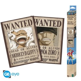 ABYSTYLE ONE PIECE - Set 2 Poster (52x38): "Wanted Luffy & Zoro"