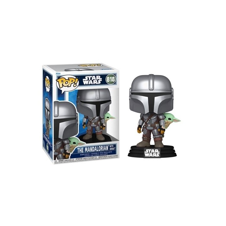 FUNKO POP Star Wars - 818 Mandalorian With Grogu 9cm