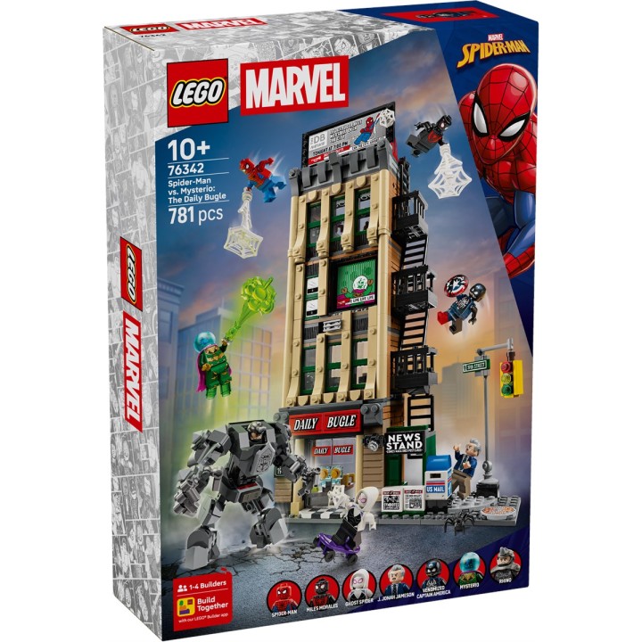 LEGO 76342 SUPER HEROES MARVEL - Spider-Man vs. Mysterio: il Daily Bugle