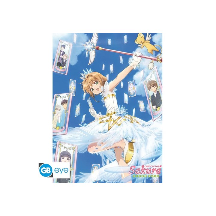 ABYSTYLE CARDCAPTOR SAKURA - Poster 52x38 : " Sakura & Cards"