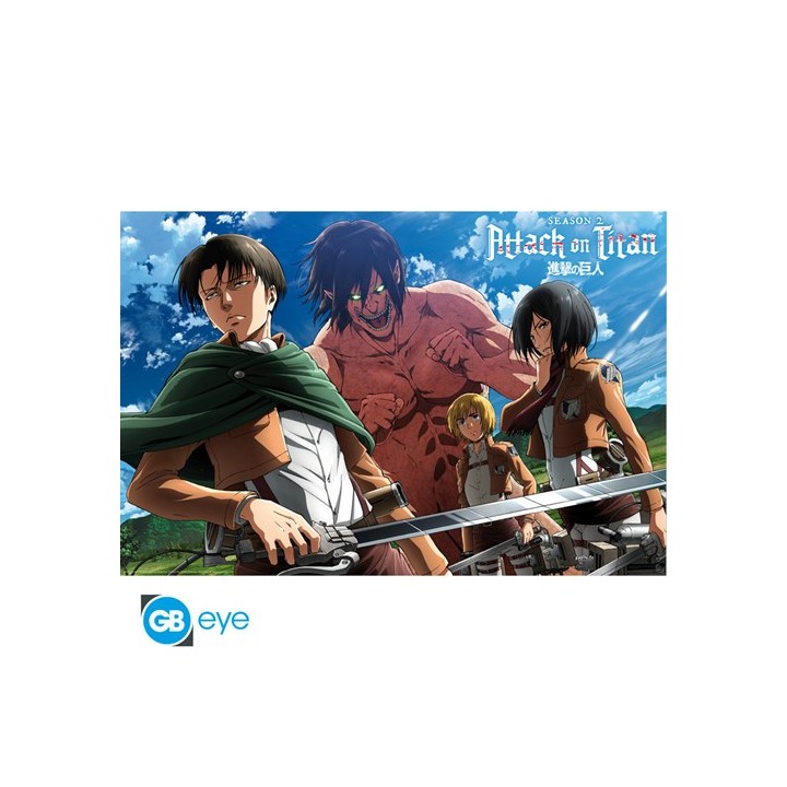 ABYSTYLE ATTACK ON TITAN - Poster Maxi (91.5x61): "Ready to fight!"