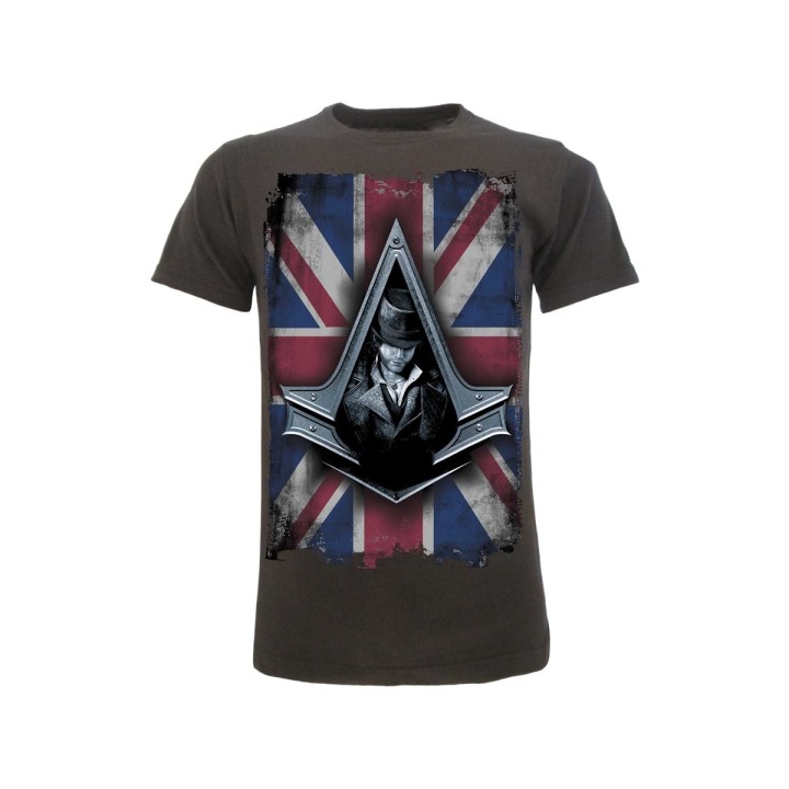 ASSASSIN'S CREED - T-shirt Syndicate logo L grigia