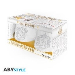 ABYSTYLE HARRY POTTER - Set 2 Bicchieri: "Gryffindor & Slytherin"