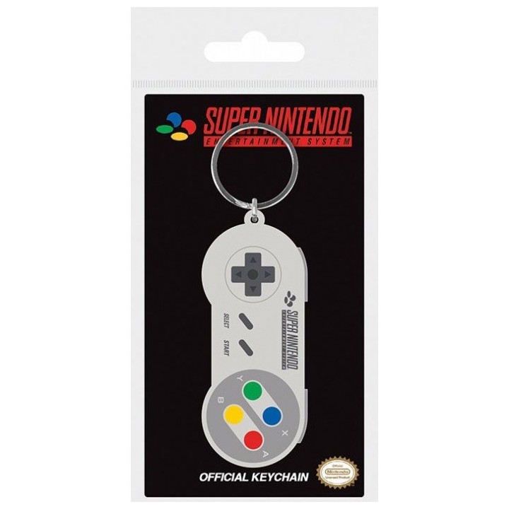 PYRAMID NINTENDO - PORTACHIAVI IN GOMMA: SNES CONTROLLER