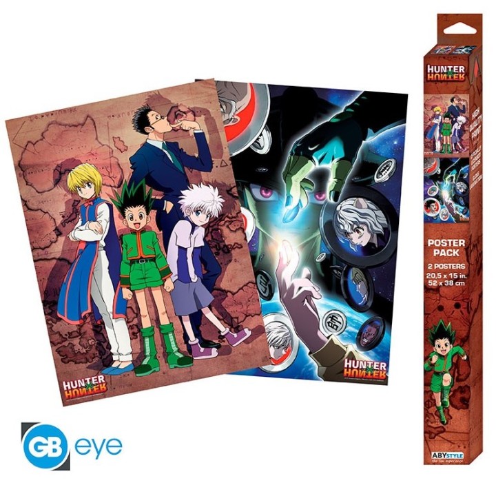 ABYSTYLE HUNTER X HUNTER - Set 2 Poster : " Gruppo" (52x38Cm)