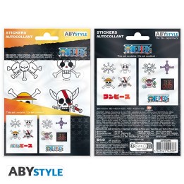 ABYSTYLE ONE PIECE - Adesivi 16x11cm/ 2 Fogli: "Emperors Skulls"