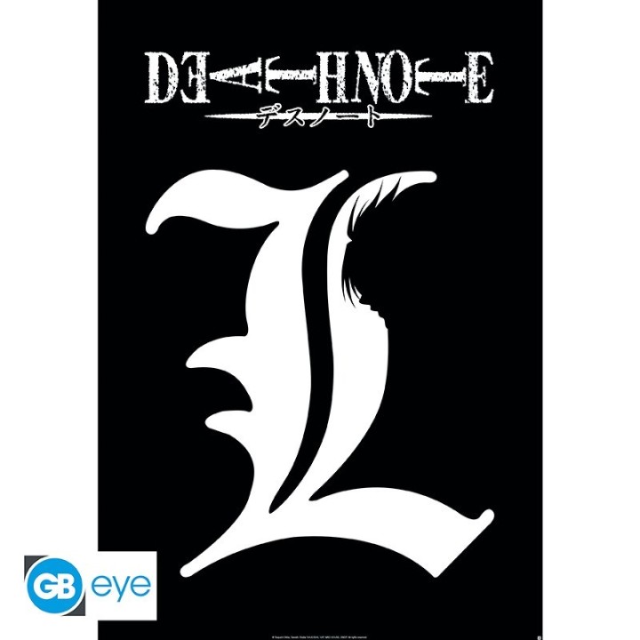 ABYSTYLE DEATH NOTE - Poster Maxi 91.5x61 : " L Symbol"