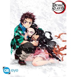 ABYSTYLE DEMON SLAYER - Poster 52x38 : " Tanjiro & Nezuko Snow"