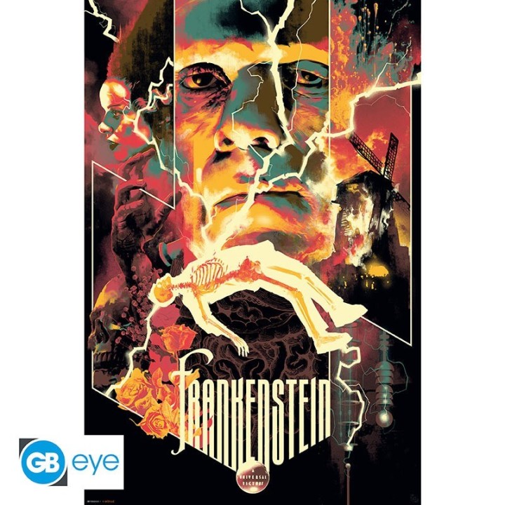 ABYSTYLE UNIVERSAL MONSTERS - Poster grande: "Frankenstein" (91.5x61)