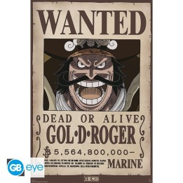 ABYSTYLE ONE PIECE - Poster Maxi: "Wanted Gol .D. Roger" (91.5x61)