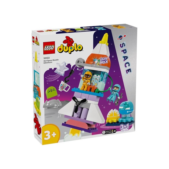 LEGO 10422 DUPLO - Avventura dello Space Shuttle 3 in 1