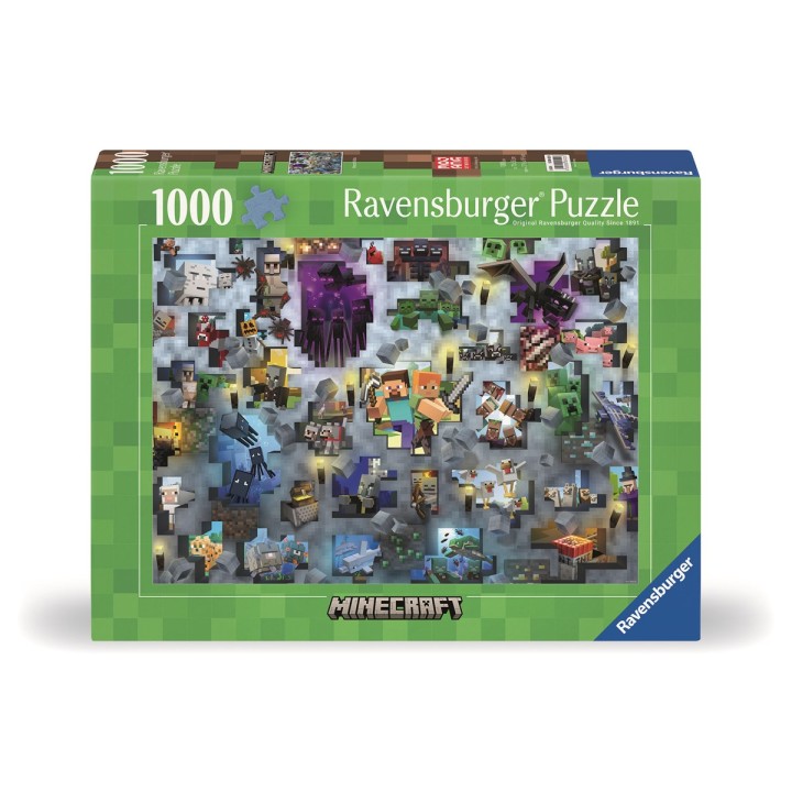 RAVENSBURGER Minecraft Mobs Puzzle licenziato 1000 pz