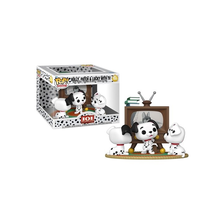 FUNKO POP Moment Disney: 101 Dalmatians - Rolly Patch & Lucky With Tv