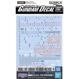 BANDAI GUNDAM DECAL123 MOBILE SUIT GUNDAM THE ORIGIN MULTIUSE
