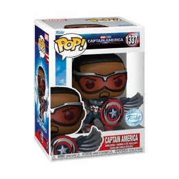 FUNKO POP Marvel: Captain America Brave New World - 1337 Captain America (Exclusive) 9 cm