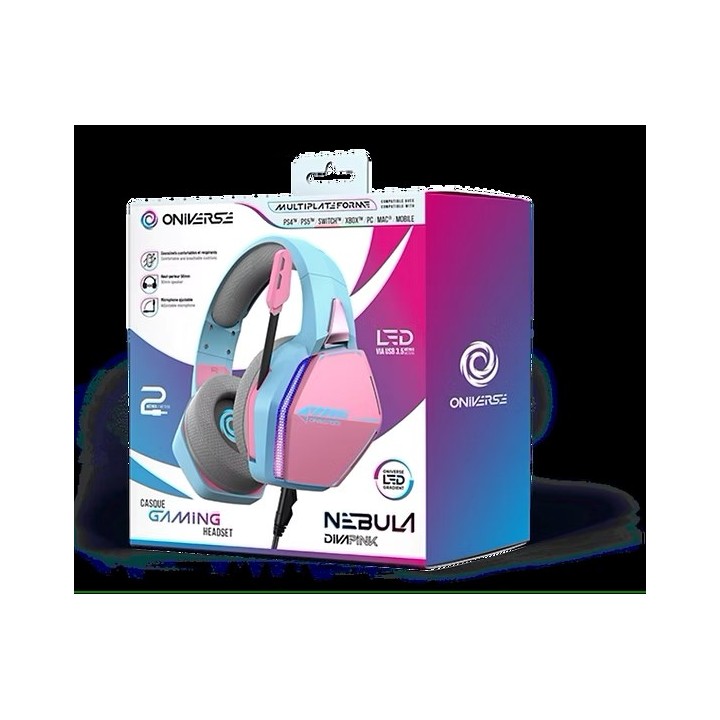 ONIVERSE - Cuffie Gaming Nebula - Diva Pink (Multiplatform)