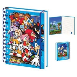 PYRAMID SONIC THE HEDGEHOG (COMIC STRIP JUMP OUT) A5 3D NOTEBOOK