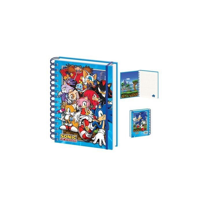PYRAMID SONIC THE HEDGEHOG (COMIC STRIP JUMP OUT) A5 3D NOTEBOOK