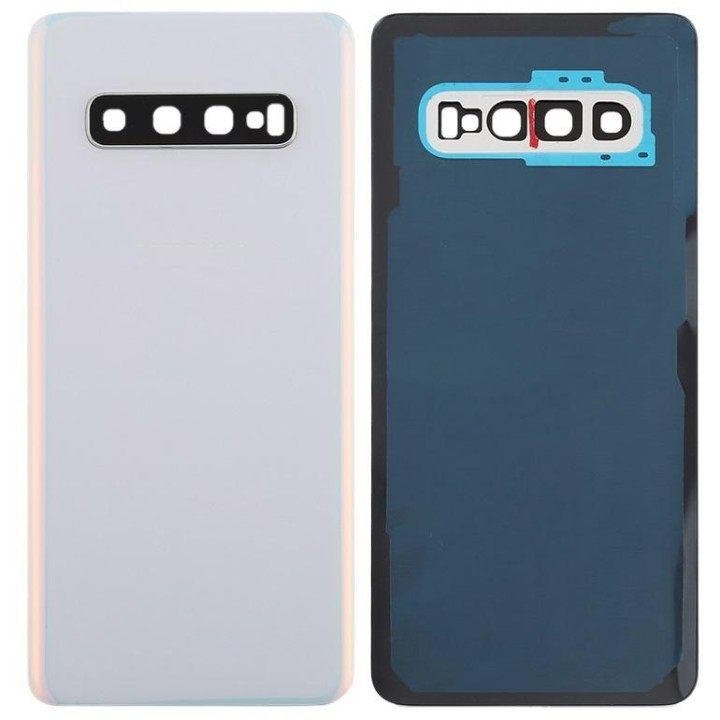 COVER POSTERIORE PER SAMSUNG GALAXY S10 G973F BIANCO PRISMA