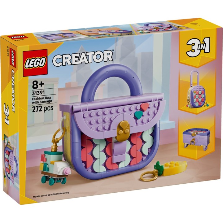 LEGO 31391 CREATOR - Borsetta Art Fashion con cassettino