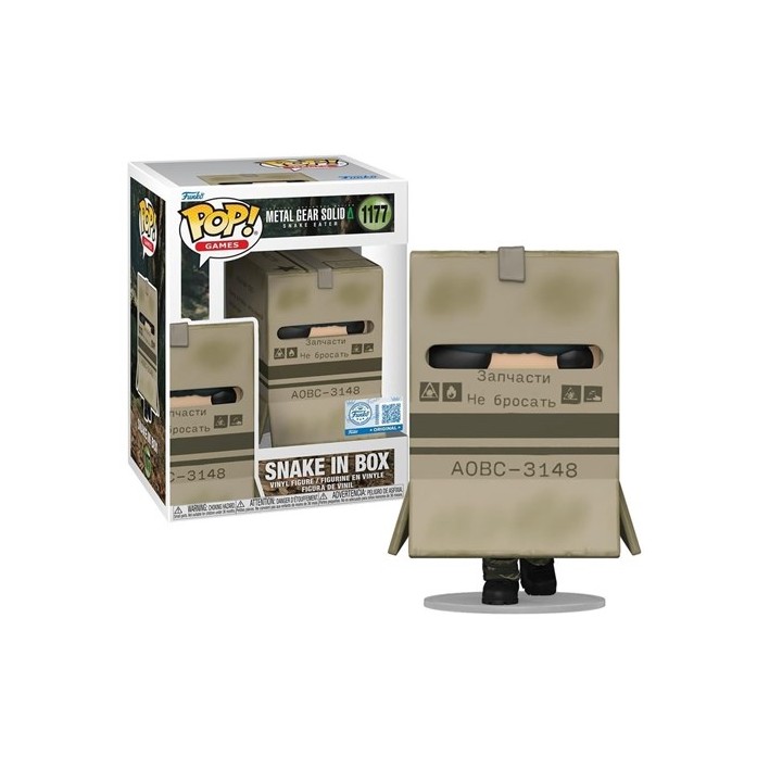 FUNKO POP Games: Metal Gear Solid Snake Eater - 1177 Snake In Box (Exclusive) 9cm