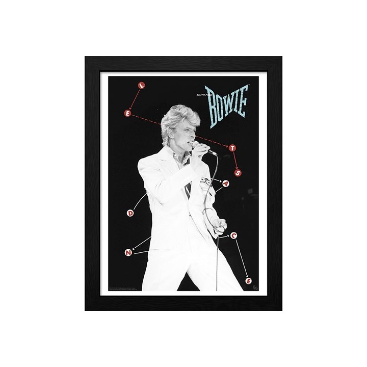 ABYSTYLE DAVID BOWIE - Poster Incorniciato: "Lets Dance" (30x40)