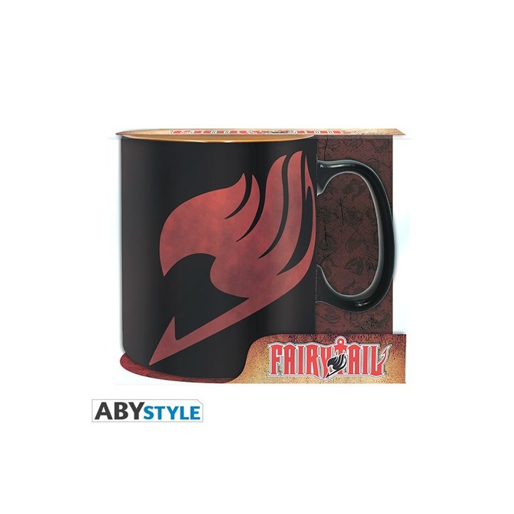 ABYSTYLE AIRY TAIL - Tazza 460 ml:" Lucy, Natsu & Emblem"