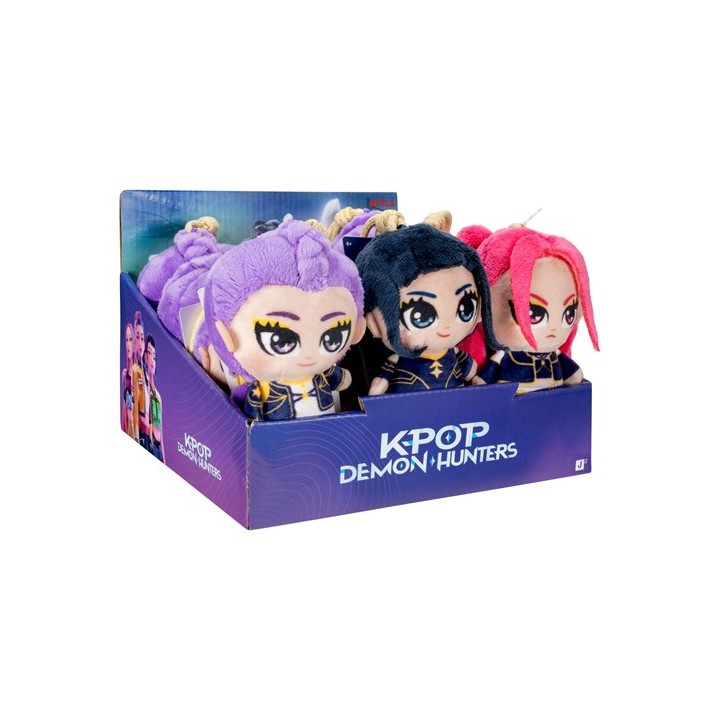 JAZWARES Clip On Peluche: KPop Demon Hunters - Assortito 9pz 10cm
