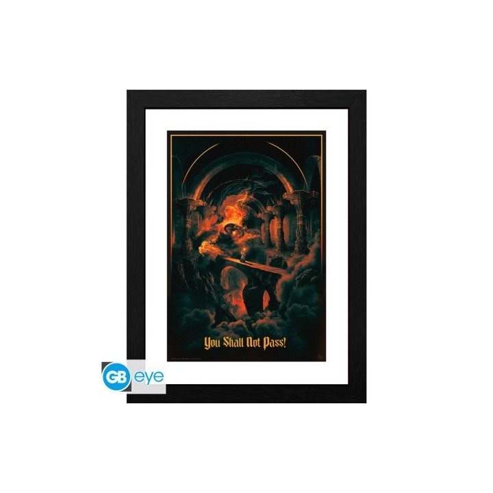 ABYSTYLE LORD OF THE RINGS - Poster incorniciato: "You shall not pass" (30x40)