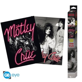 ABYSTYLE MOTLEY CRUE - Set 2 Poster: "Neon and Straight jackets" (52x38)