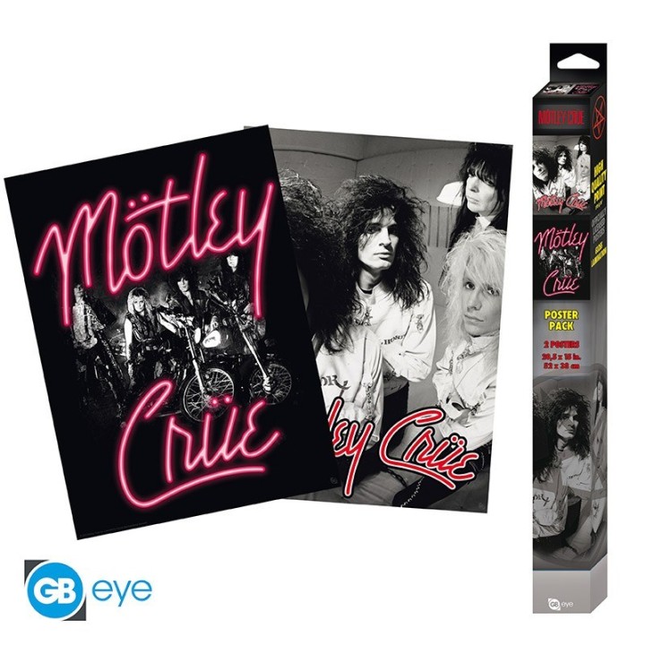 ABYSTYLE MOTLEY CRUE - Set 2 Poster: "Neon and Straight jackets" (52x38)